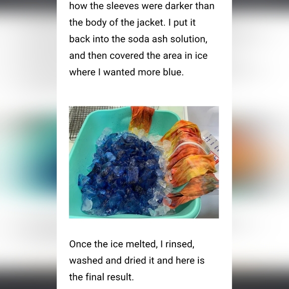 ICE DYE ARTIST one of a kind dress oversized flattering relaxed sweatshi… - Picture 13 of 14